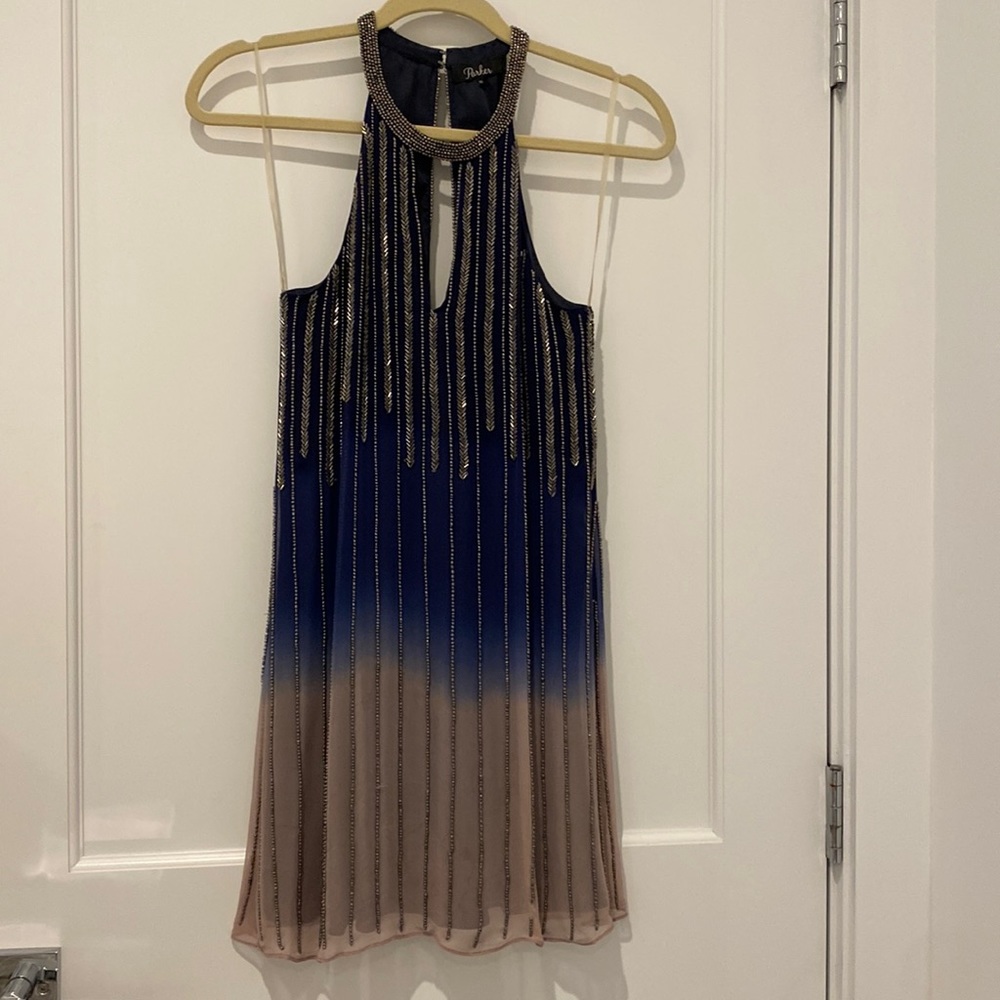 Parker Sansa Beaded Ombre swing dress XS